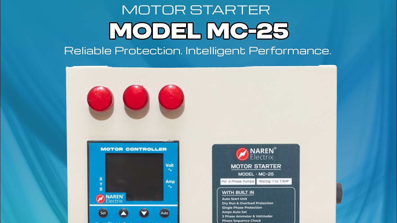 NAREN DIGITAL MOTOR STARTER - MODEL MC-25 (Kannada)