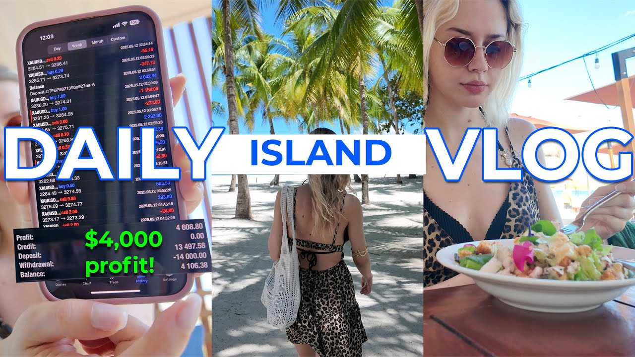 $4.6k profit on an island - this is my trader life in the last 3 years! Forex Trading Vlog
