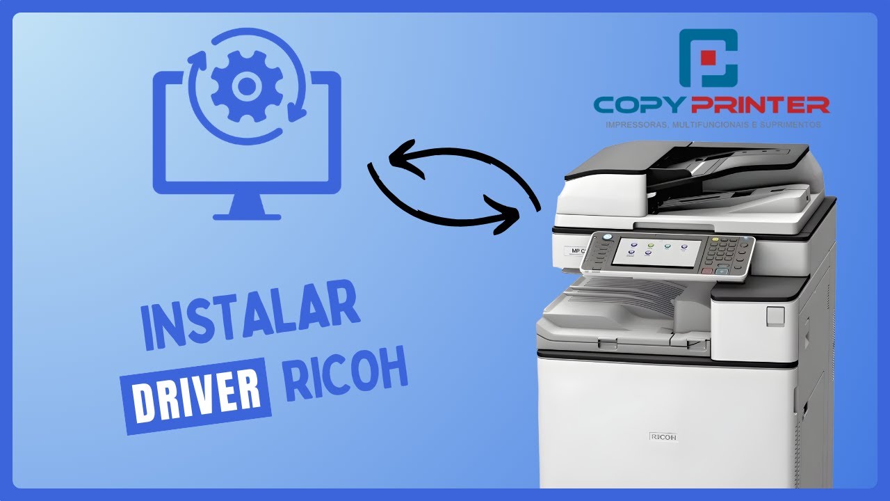 Como Instalar o driver de impressão na Ricoh MP C2003
