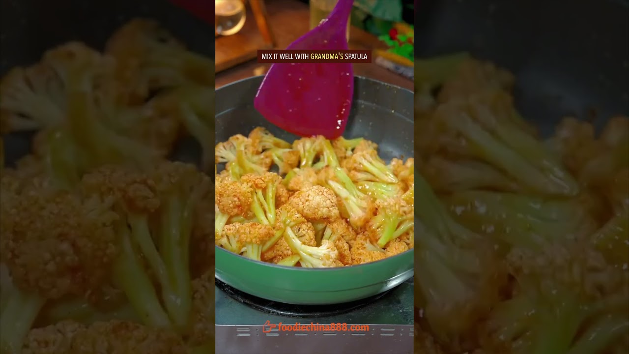 EASY STIR-FRIED CAULIFLOWER RECIPE #recipe #cooking #chinesefood #cauliflower #vegetables