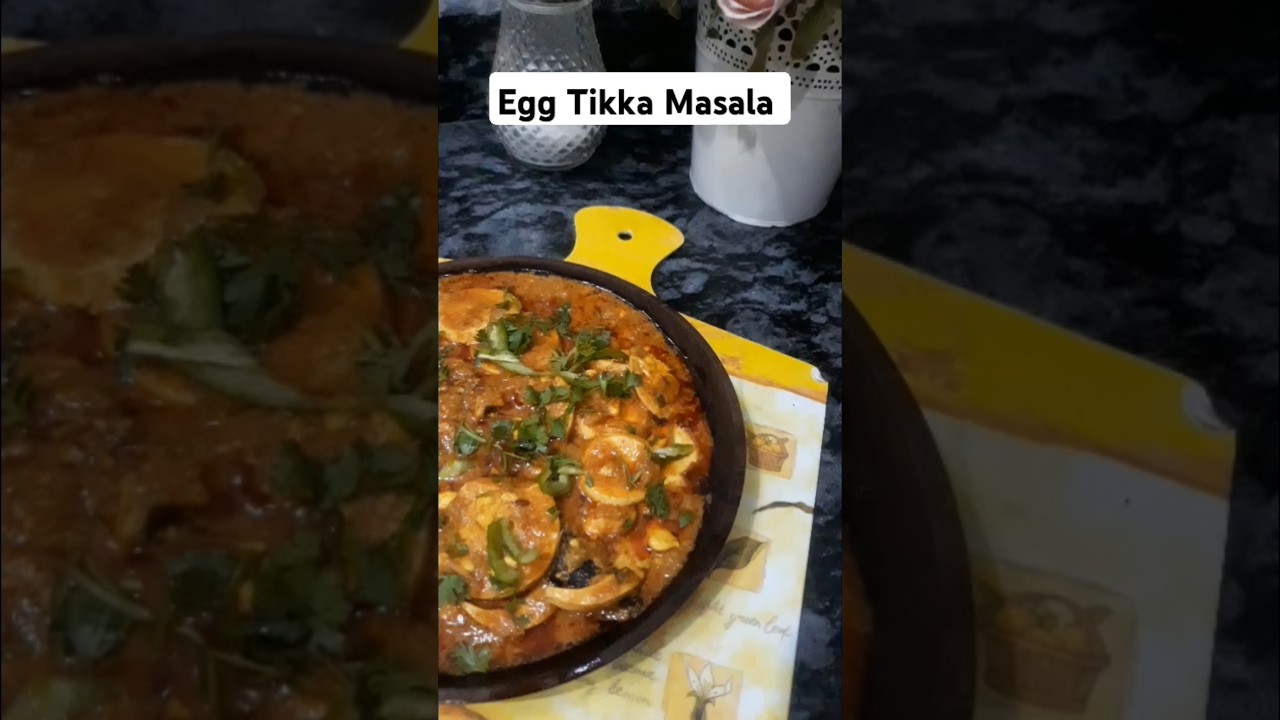 Treading recipe of egg tikka masala #shorts #viral