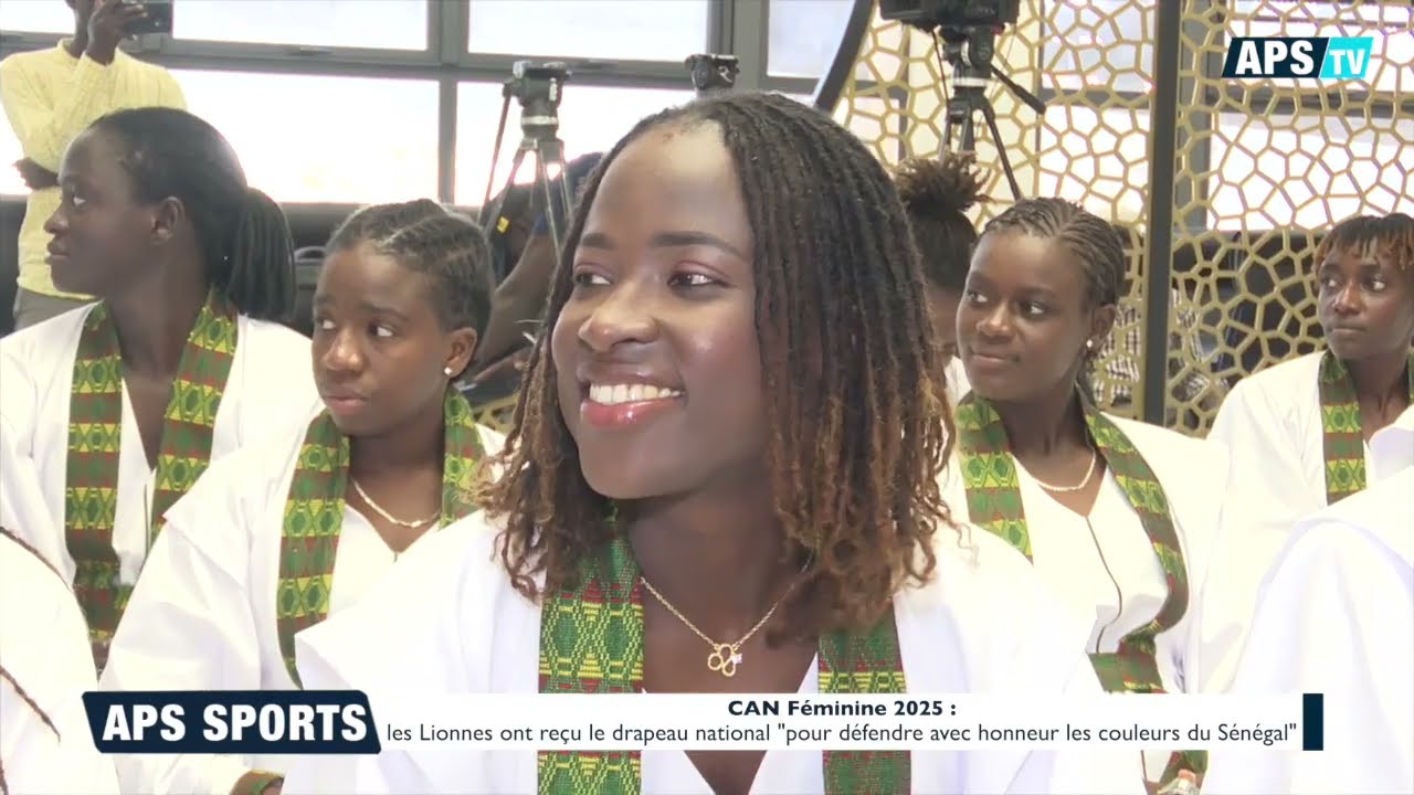 CAN Féminine 2025 : les Lionnes ont reçu le drapeau national 