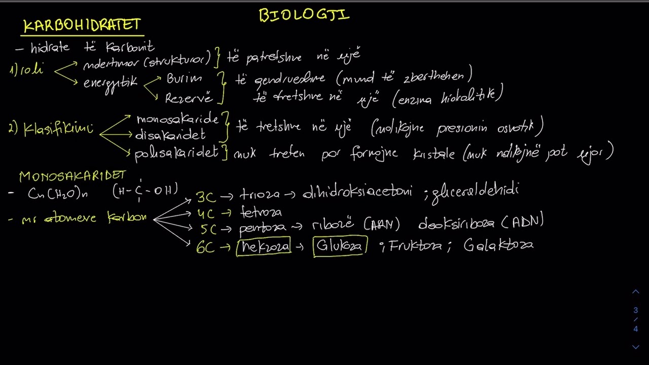 Karbohidratet |M2, K1, Biologji|