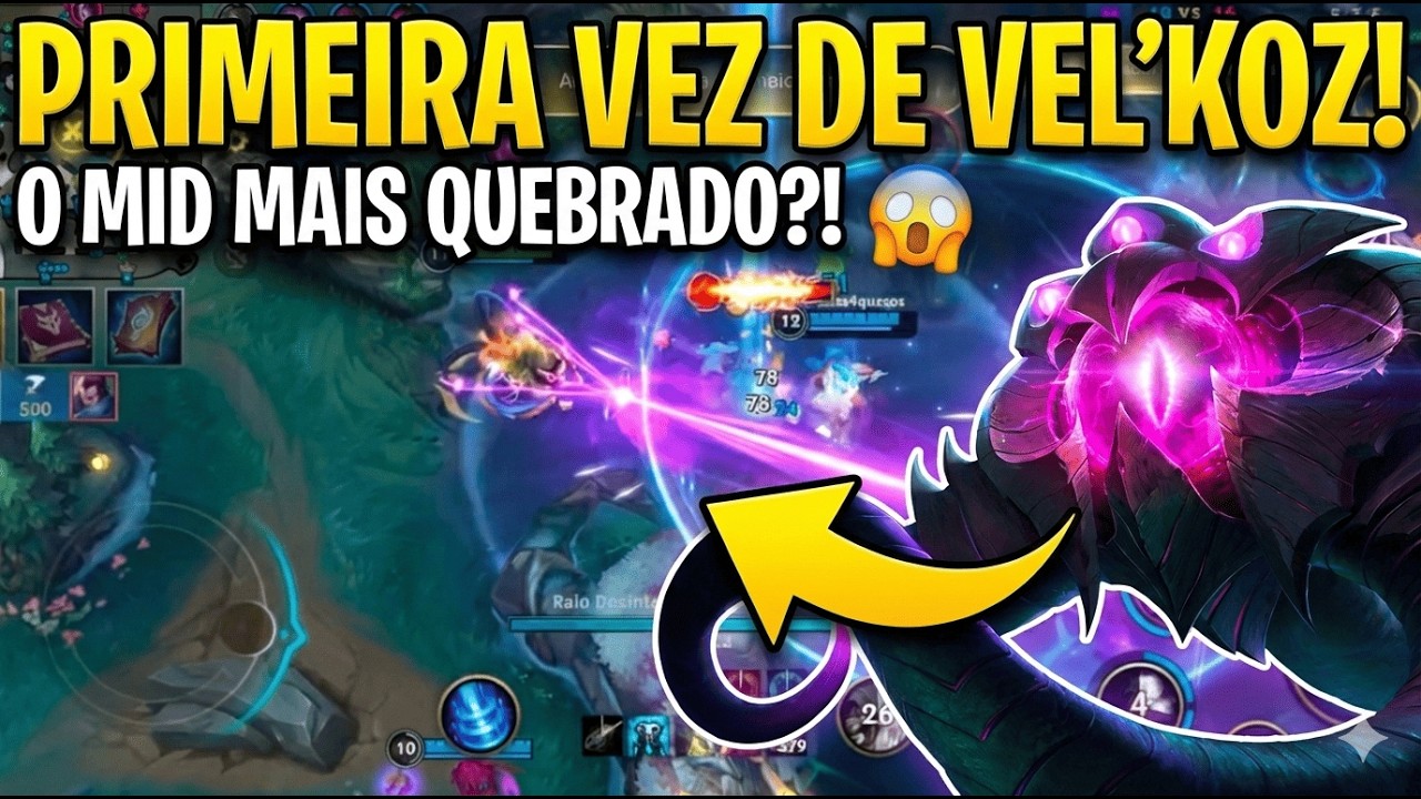 PRIMEIRA VEZ DE VEL'KOZ e eu AMEI #wildrift #legueoflegendswildrift