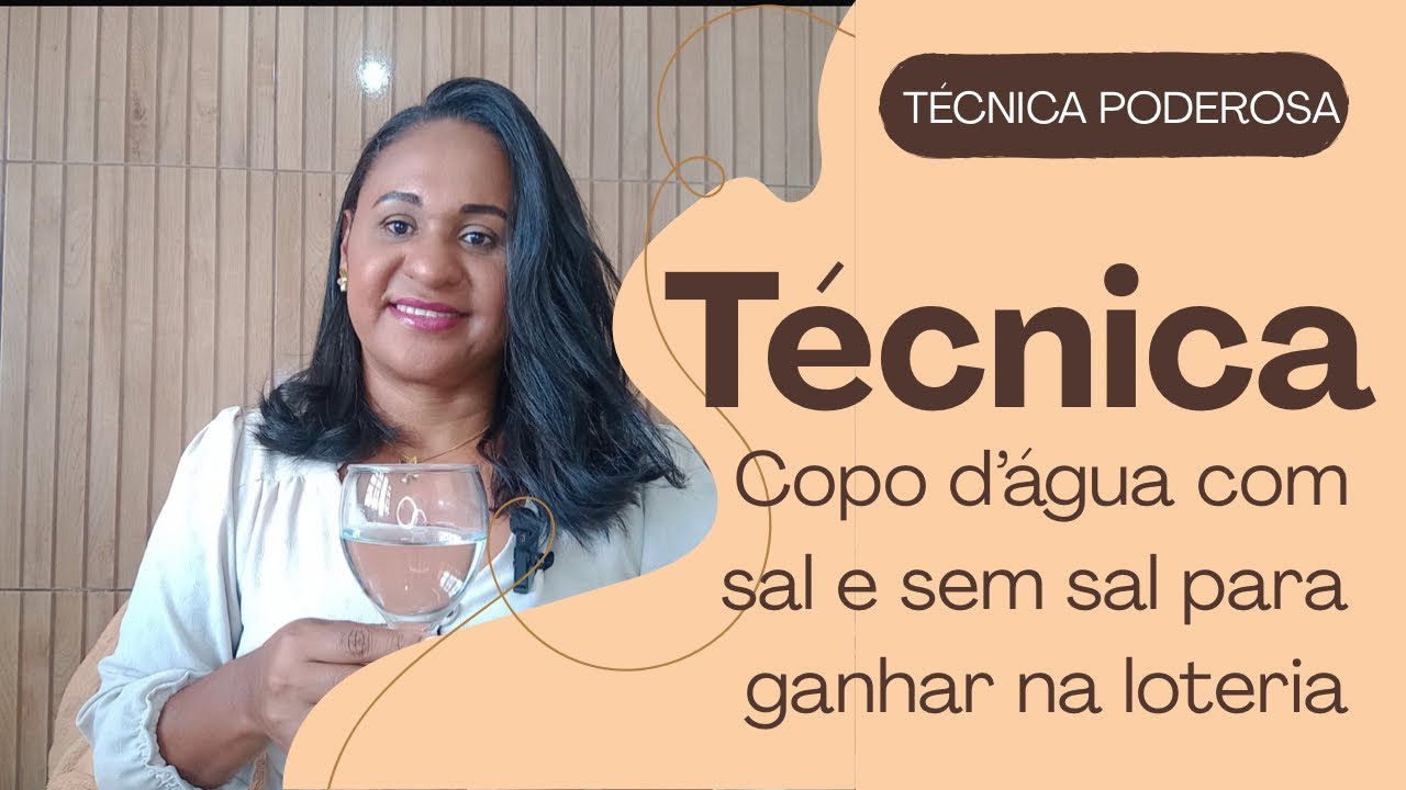 TÉCNICA DO COPO DE ÁGUA SEM SAL E COM SAL, PARA QUE SERVE E COMO PODE TE AJUDAR?