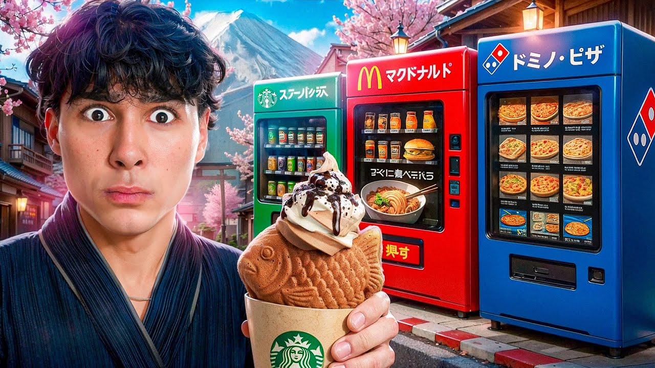 24 Stunden NUR von AUTOMATEN leben in Japan *eskaliert* (Tag 4)