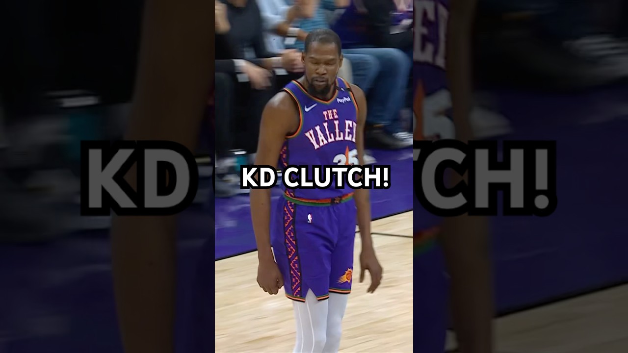 Kevin Durant with the clutch jumper to tie the game!