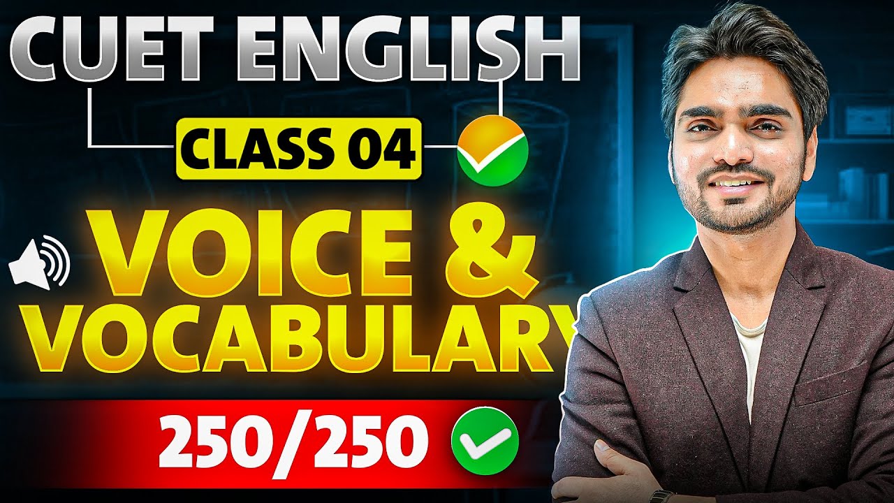 CUET ENGLISH DIAMOND LIVE | ACTIVE VOICE/PASSIVE VOICE/VOCABULARY | CONCEPT/PRACTICAL | ONE SHOT