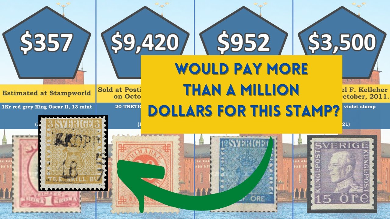 The Treskilling Yellow stamp was sold for $2.6m in 2010 – Sweden most expensive stamp