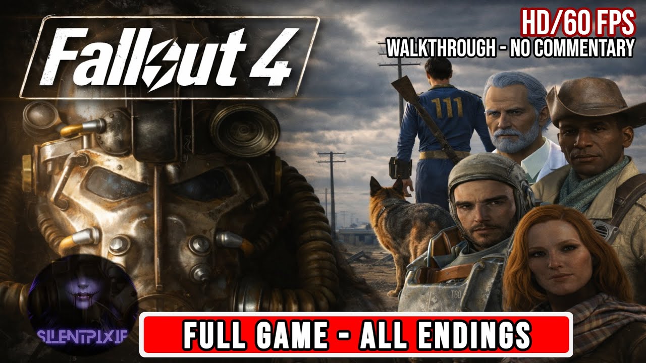 Fallout 4 – FULL GAME | All ENDINGS | Full Gameplay Walkthrough (No Commentary)