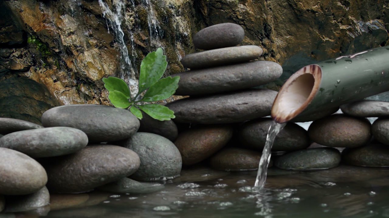 [BGM soundtrack] Музыка для снятия усталости - Расслабляющая музыка со звуком Bamboo Fountain #11