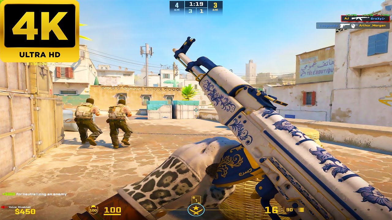 Counter Strike 2 -  Dust 2 - Full Gameplay (No Commentary)