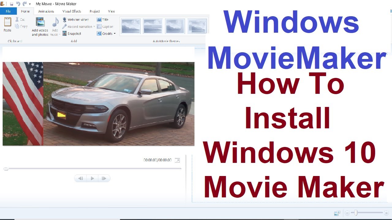 Installing Windows 10 Movie Maker + Adding a video -Creating Professional Videos Movie Maker part 1