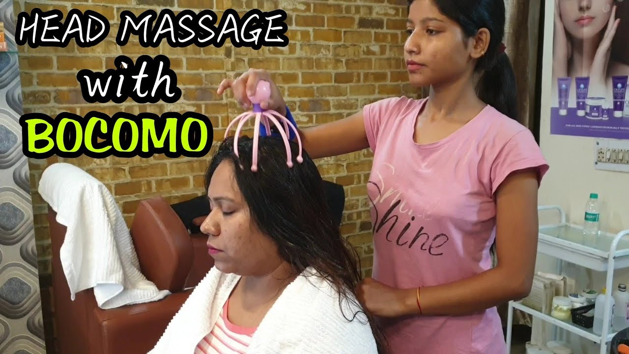 Relaxing head massage by BARBER KAJAL💈 with BOCOMO💈Help to reduce INSOMNIA..