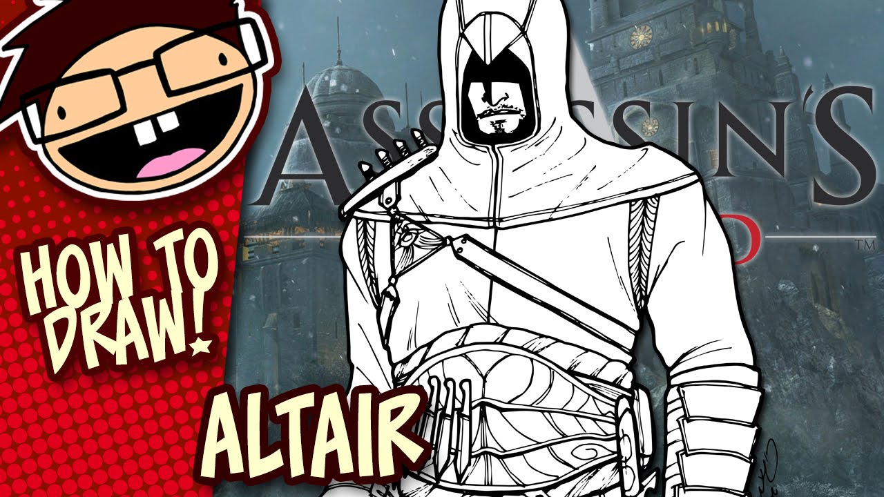 How to Draw ALTAIR (Assassin's Creed) | Narrated Easy Step-by-Step Drawing Tutorial