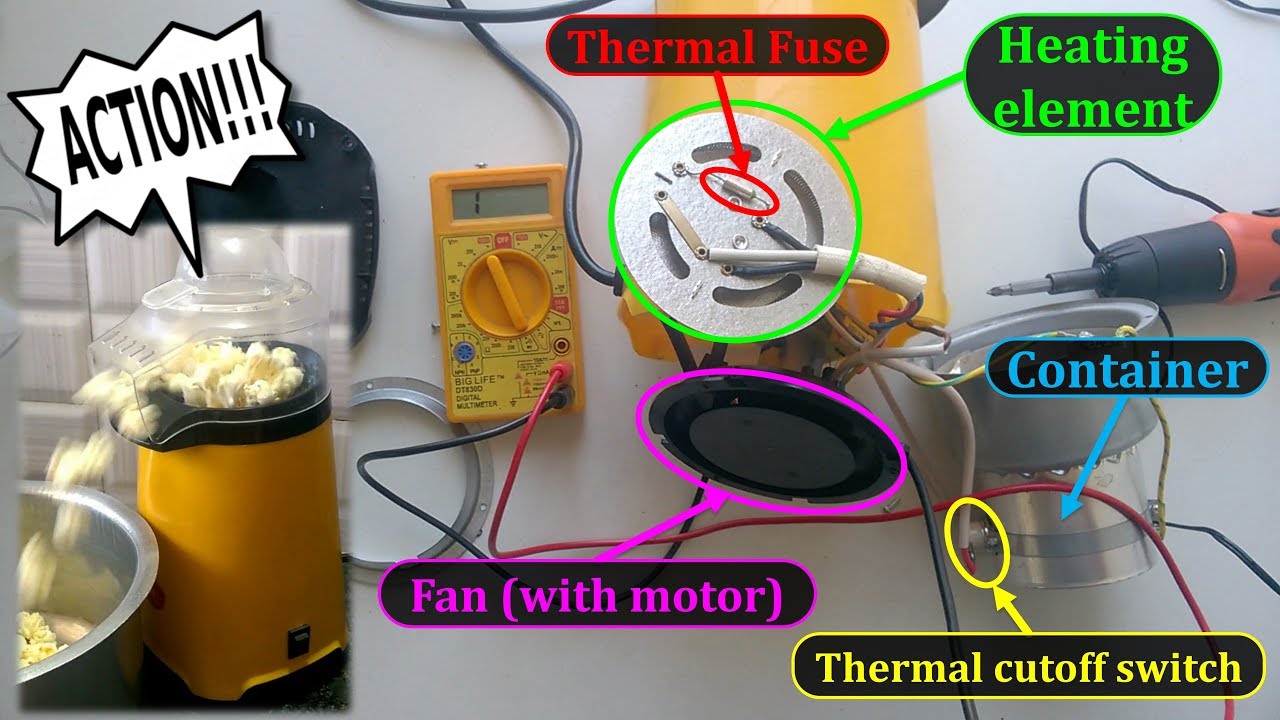 Popcorn Maker (Hot Air Popper) Repair | Demo