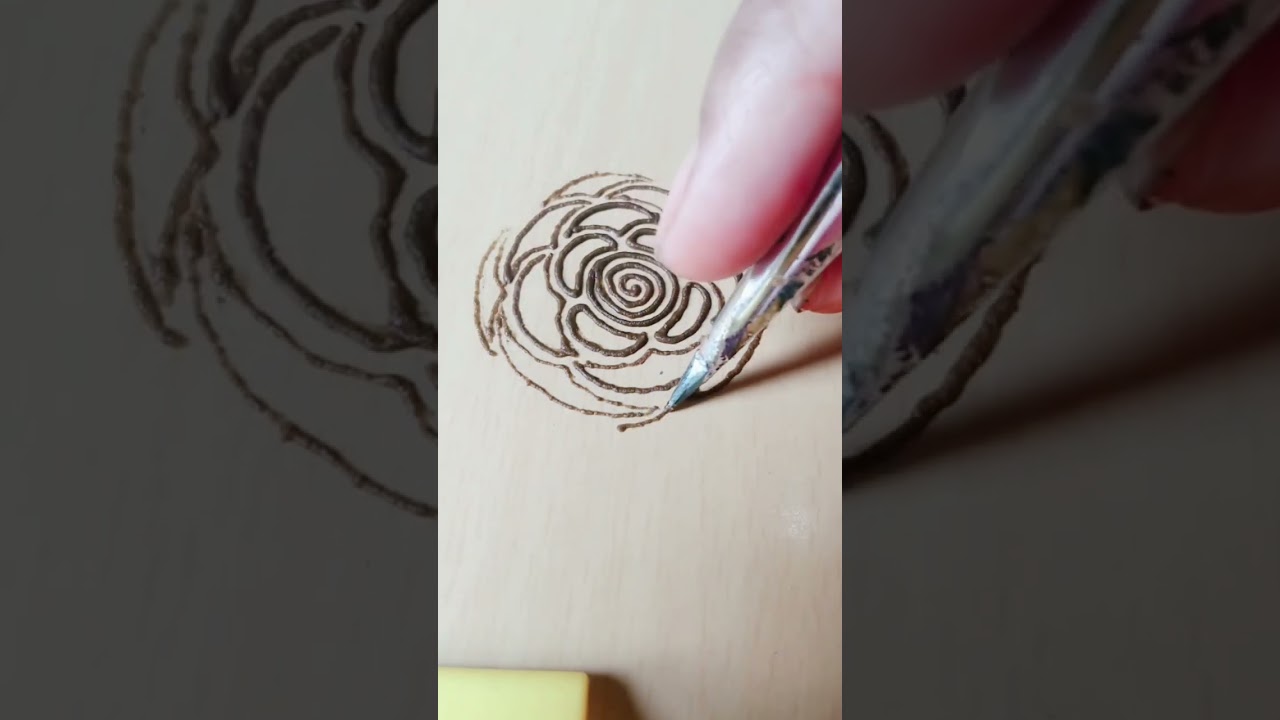 pt-1 bold henna rose tutorial #shorts #youtubeshorts #shortsfeed #rosemehndi