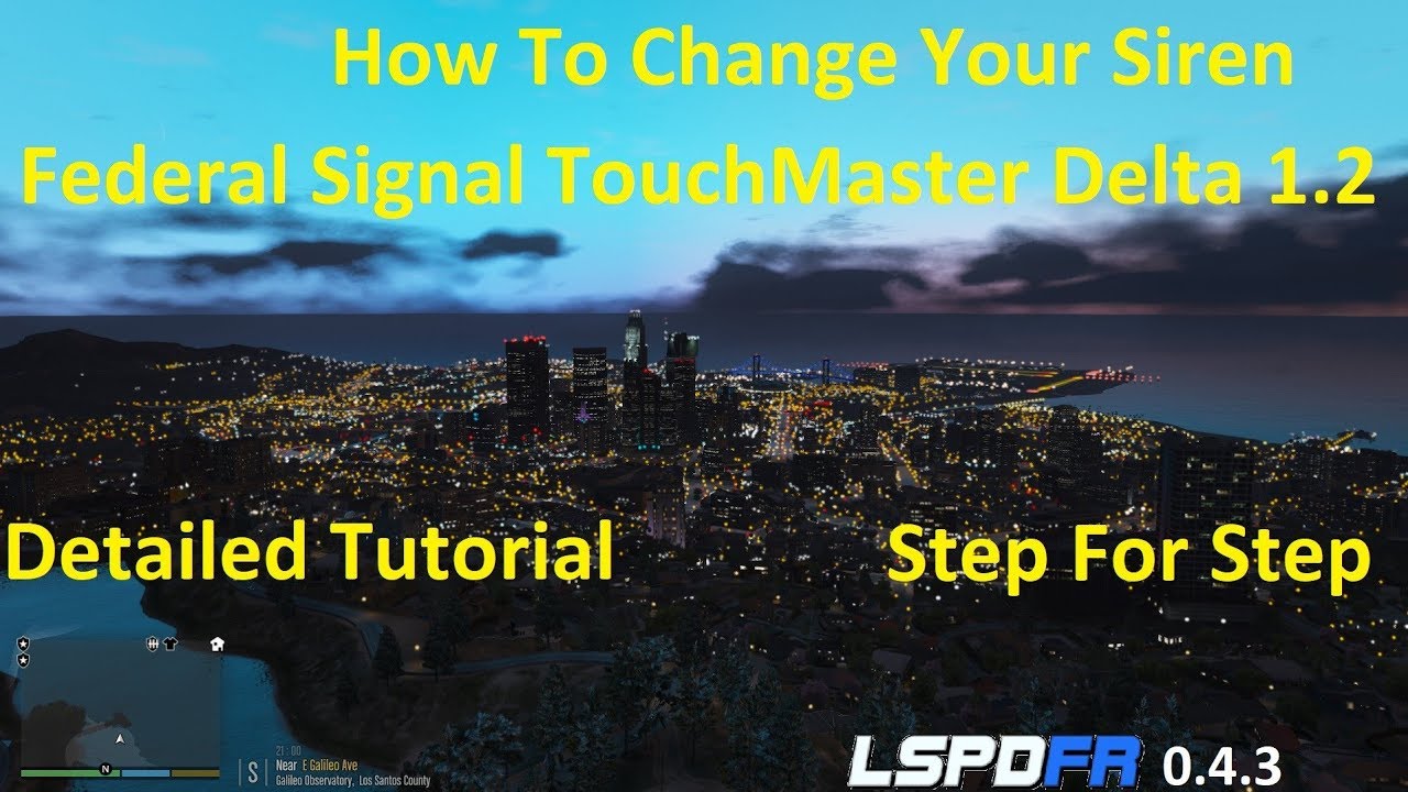 LSPDFR 0.4.3 Tutorial. How To Change Your Siren. Federal Signal TouchMaster Delta!