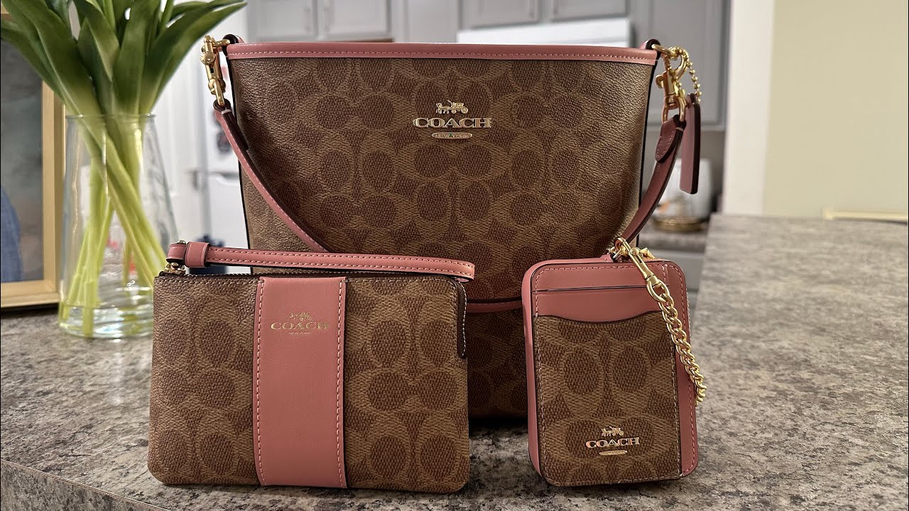 Coach City Bucket Bag + Wallet & Wristlet in the color Pink Petal 🪷