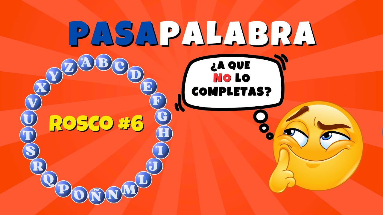🎯 ¿Podés completar el Rosco de Pasapalabra? | Rosco#6 #Pasapalabra #Rosco #JuegoDePalabras