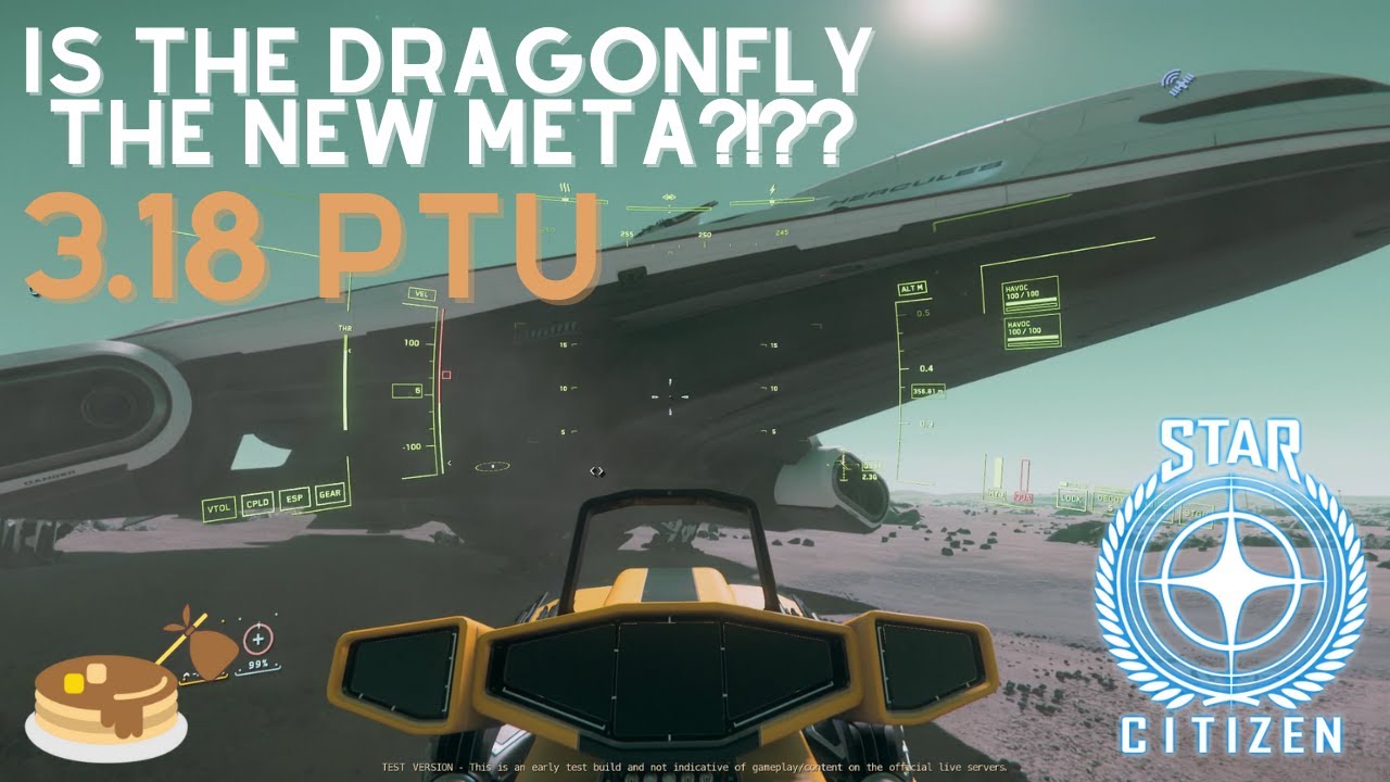 Star Citizen: 3.18 PTU Can a Starfarer and C2 Survive a Dragonfly?!?