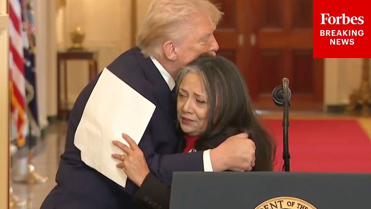 'Thank God We Have You In Office': Angel Mom Praises Trump At White House Event
