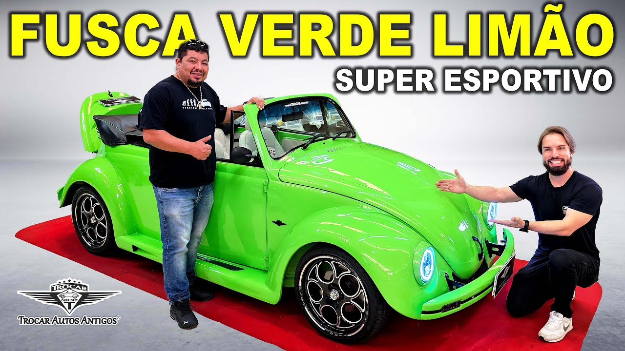 FUSCA MAIS VISUALIZADO DO MUNDO! 😱🇧🇷 VERDE LIMÃO! Um projeto SUPER ESPORTIVO criado pela TROCAR!