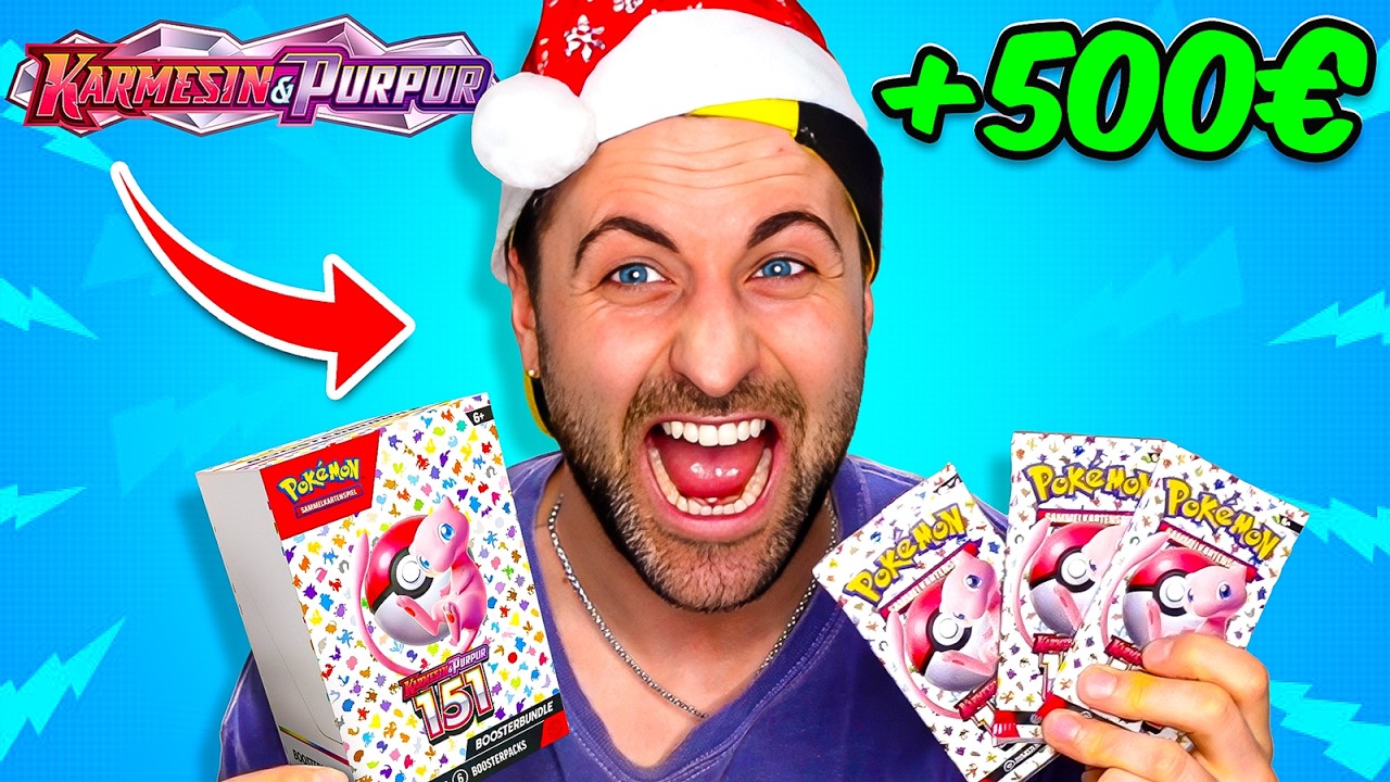 😱 XXL OPENING 500€ POKÉMON 151 MIT TIM 😎 PACK OPENING BATTLE VS LEYIIIN VS MUTTER