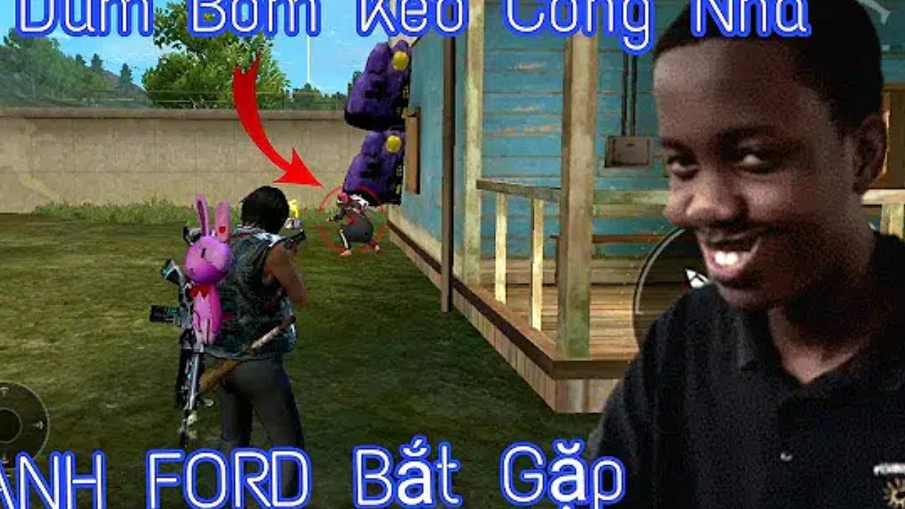 FREE FIRE   D&ugrave;ng Bom Keo C&ocirc;ng Nh&agrave;   ANH FORD Bắt Gặp Thanh Nhẩy Cửa Sổ Bị Kẹt