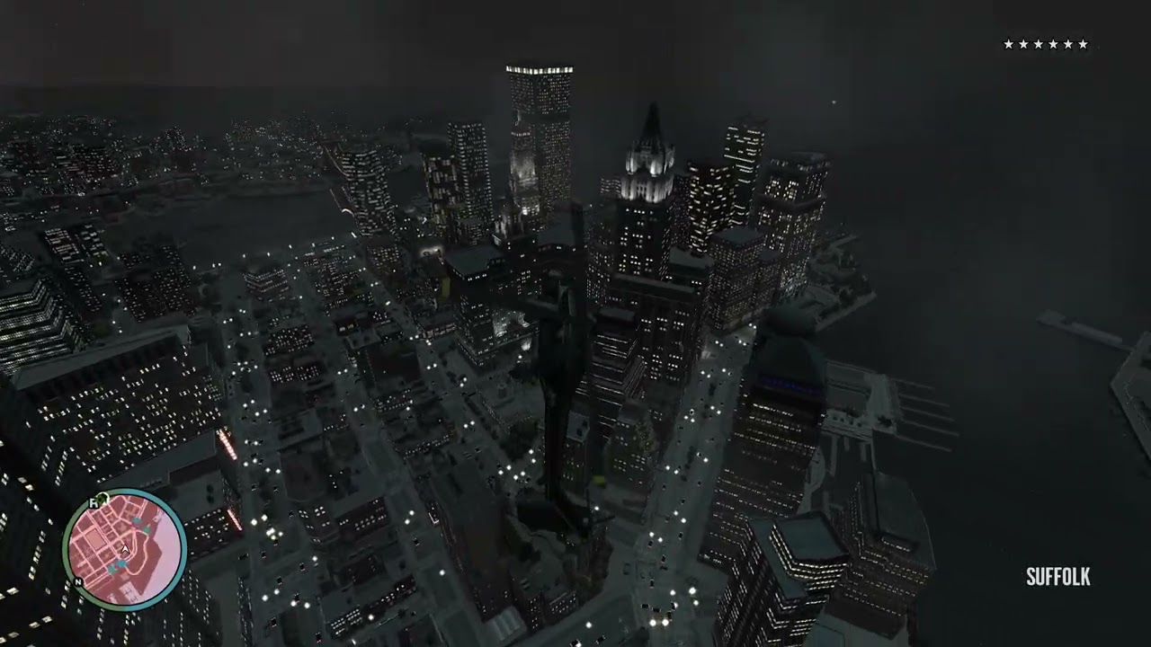 GTA 4 Helicopter ride at night