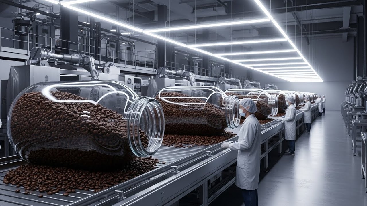 Amazing Coffee Production Process ☕ Inside a High-Volume Coffee Factory