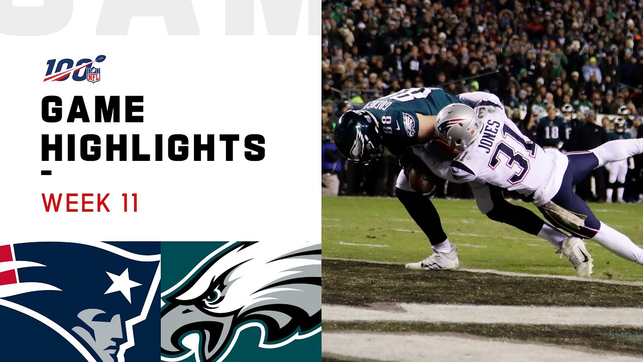 Patriots vs. Eagles Week 11 Highlights | NFL 2019