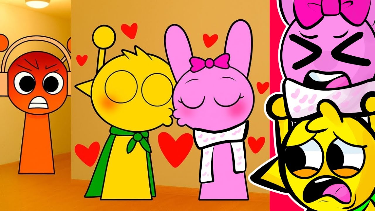 ¡¿Sprunki PINKI y SIMON se BESAN?!😱