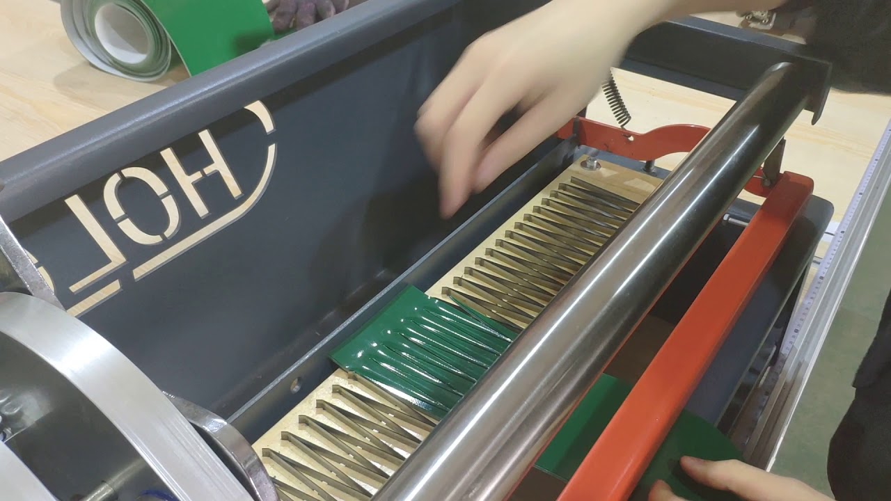 Conveyor Belt PVC Green 600mm manual finger puncher