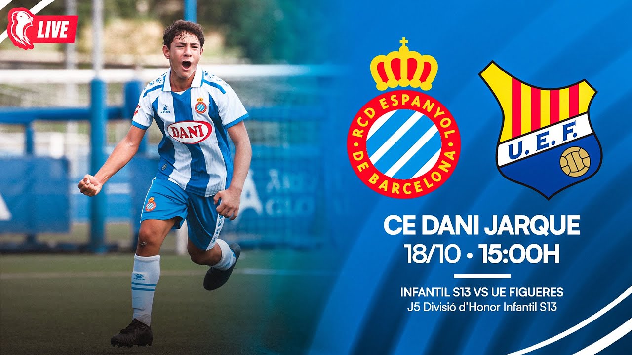 🔴 LIVE | ⚽️ Infantil S13 🆚 UE Figueres | J5 | Divisió d’Honor Infantil S13