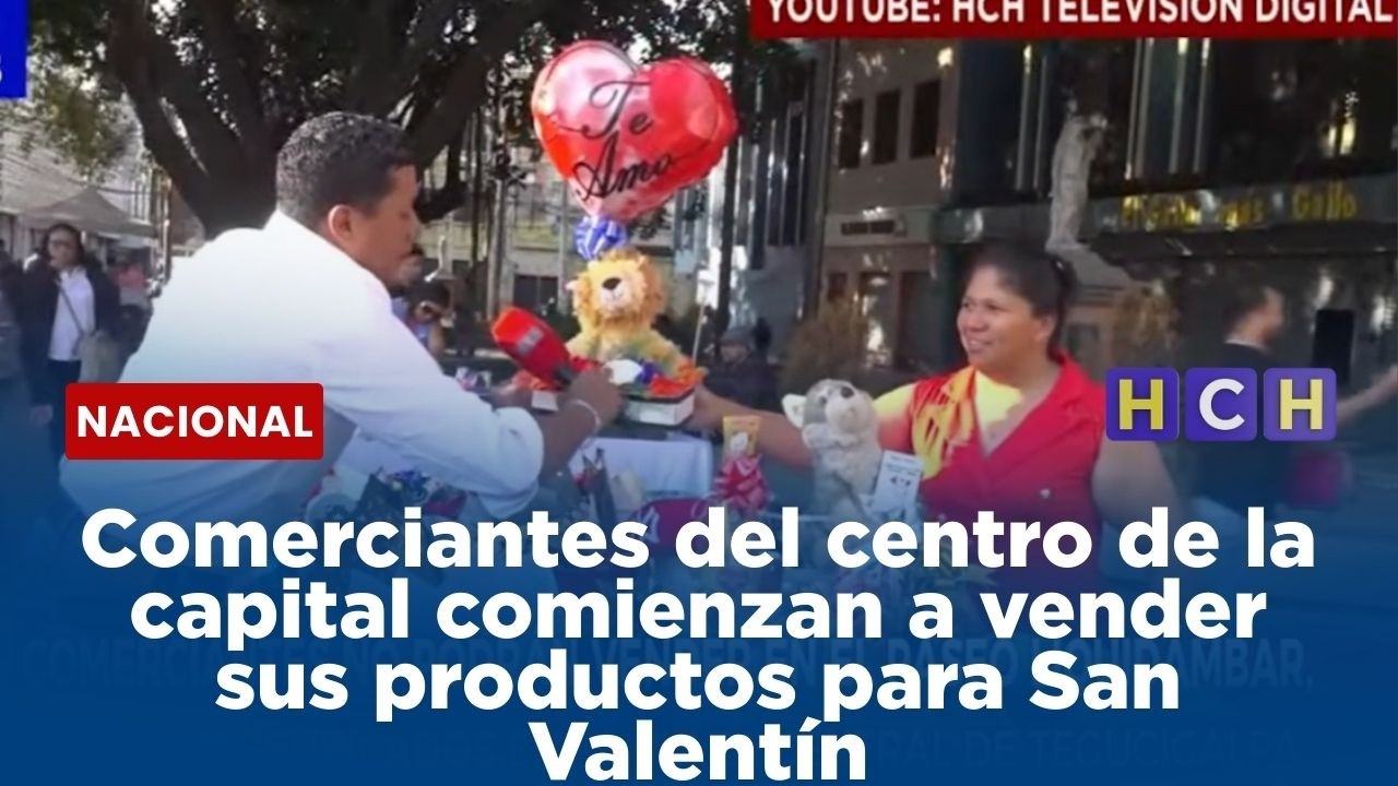 Comerciantes del centro de la capital comienzan a vender sus productos para San Valentín