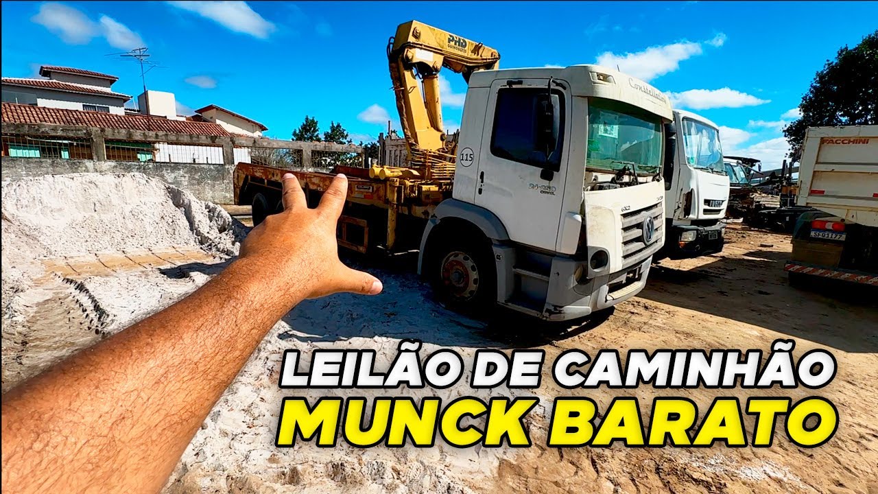 LEILÃO DE CAMINHÕES: MUNCK, CAÇAMBA E BRUCK*análise completa*