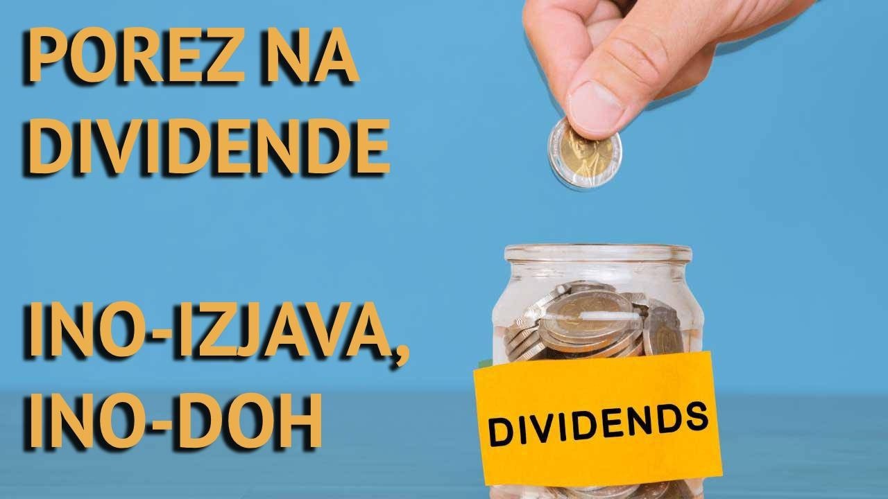 Prijava dohotka od dividendi u Hrvatskoj i plaćanje poreza [2026]