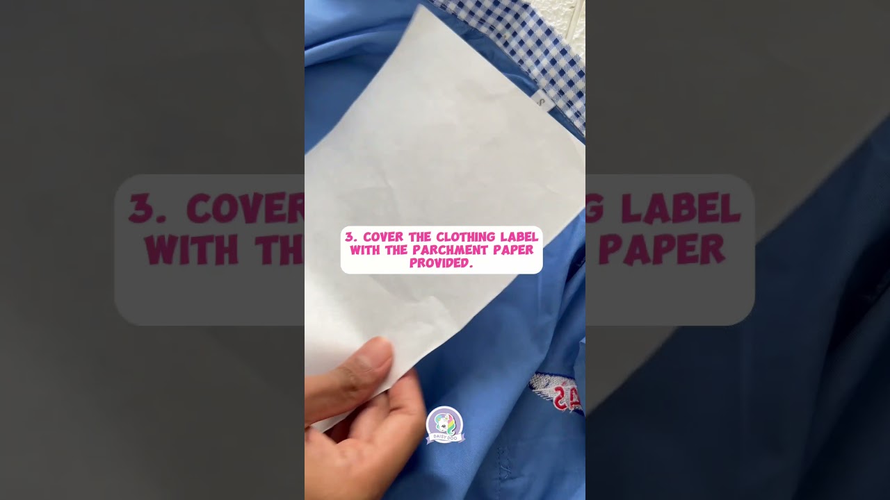 Video Tutorial : How To Apply our NEW SERIES Iron-On Clothing Label. Colorful and more fun!