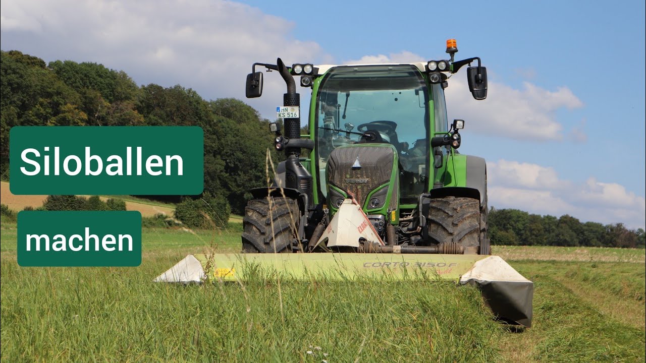 Siloballen für unsere Rinder machen | Fendt 516 Vario - mähen, wenden, schwaden und Transprot