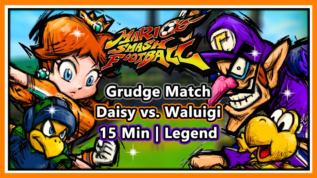 Mario Smash Football (Super Mario Strikers) - Grudge Match | Daisy vs. Waluigi | 15 Min | Legend (R)