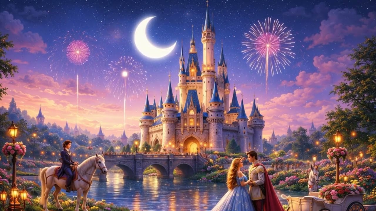 Magical Fairytale Castle Night ✨ Enchanted Ambient Music for Study & Relaxation
