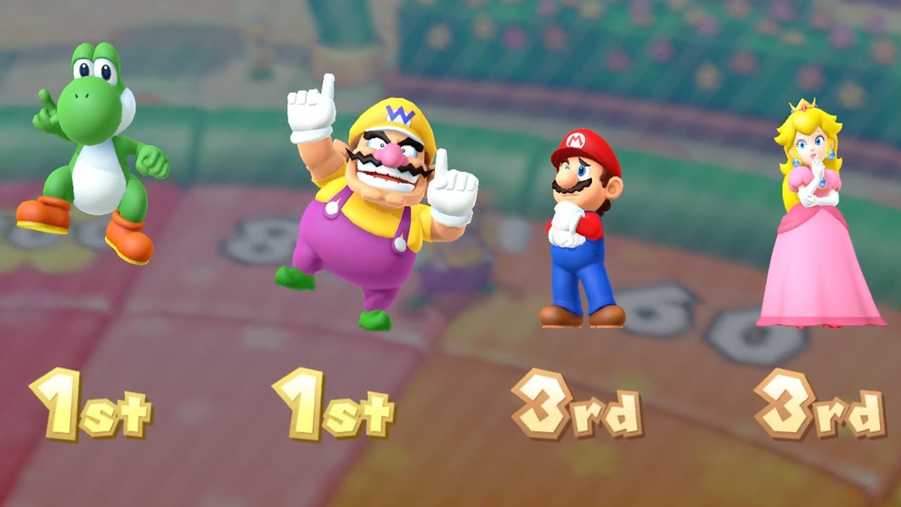 Mario Party 10 Mushroom Park - Mario vs Yoshi vs Wario vs Peach (Very Hard)