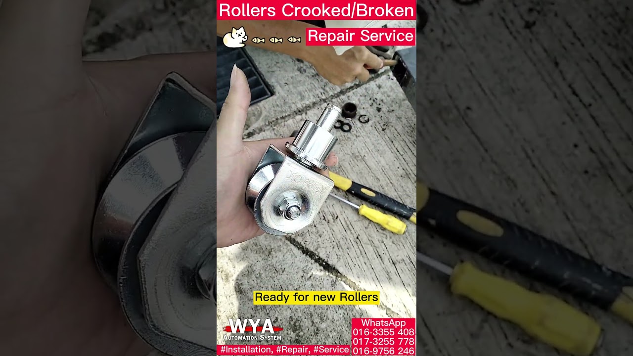 WYA Replace New Folding Gate Rollers 