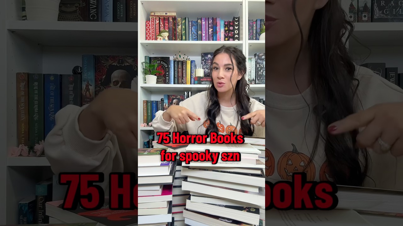 75 Horror Book Recommendations #booktube #horrorbooks #bookrecs