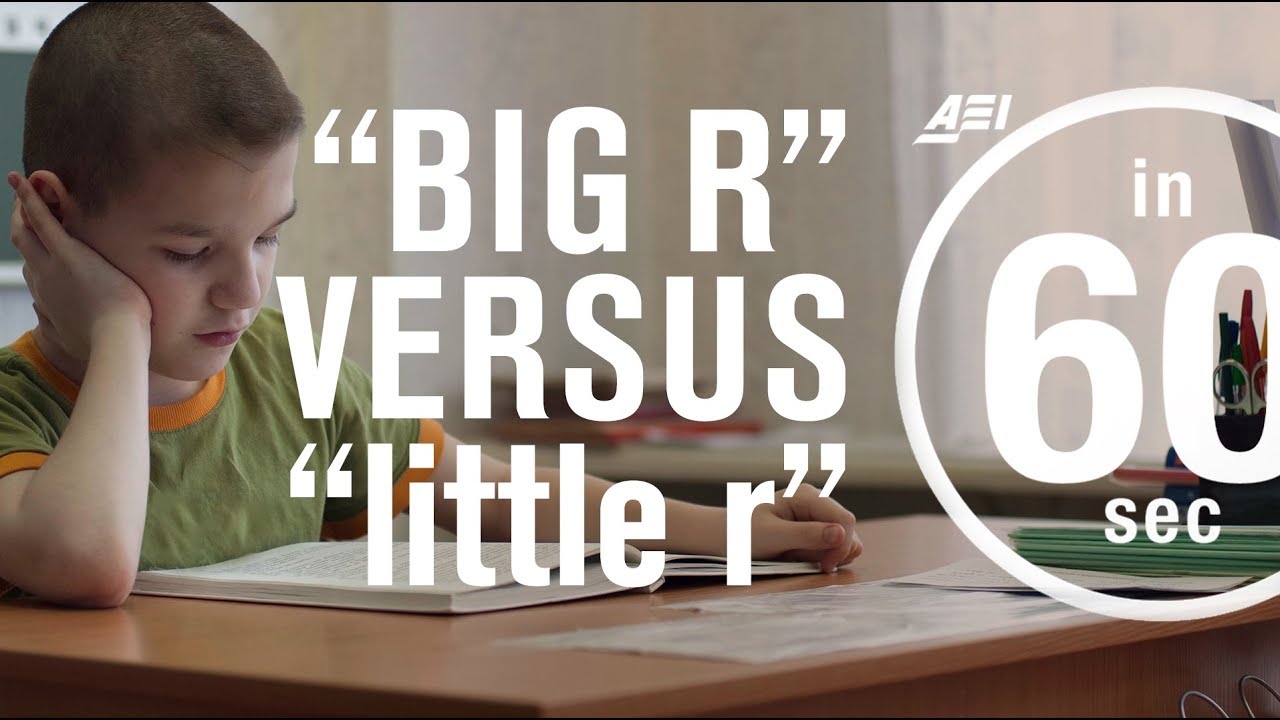 The difference between big and little 'r' education reform | IN 60 SECONDS