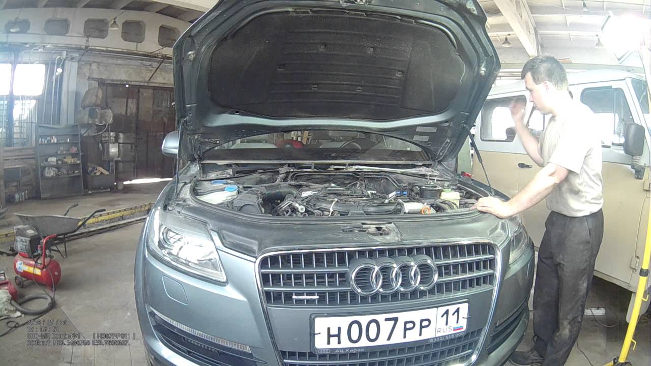 [Видеоотчёт] Обслуживание трапеции стеклоочистителей на Audi Q7