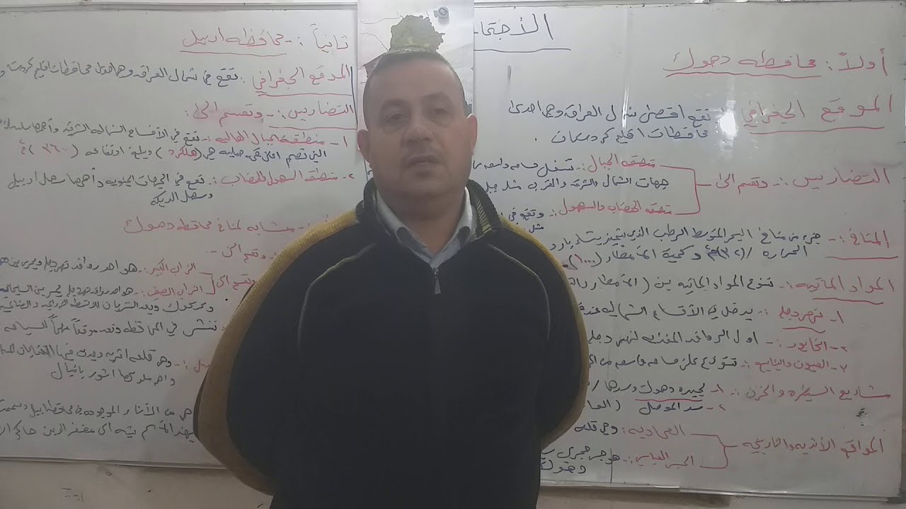 محاضرة الاستاذ رعد لمادة الإجتماعيات للصف السادس الإبتدائي كاملة