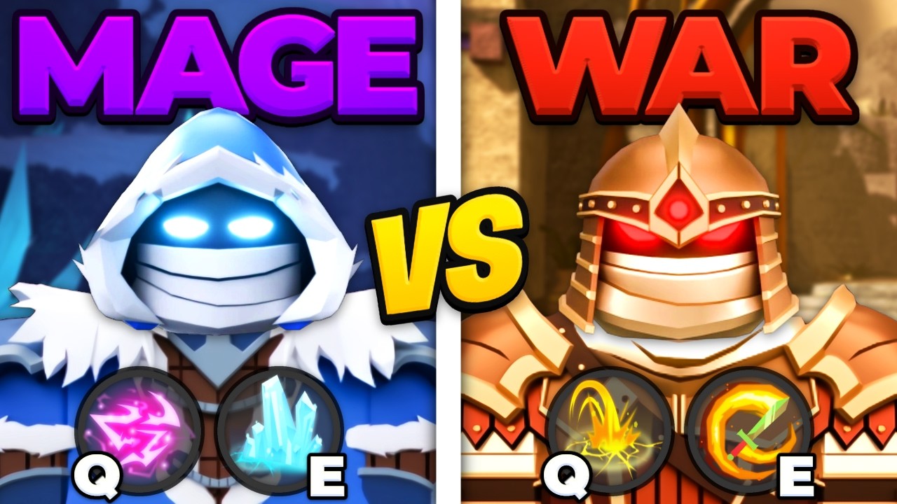 MAGE VS WARRIOR Race In Dungeon Quest!