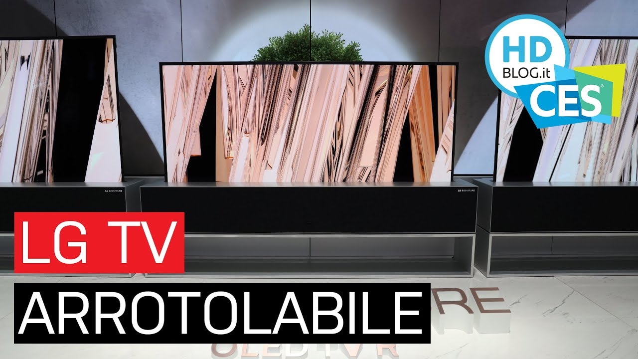 La TV OLED ARROTOLABILE di LG è realtà | CES 2019